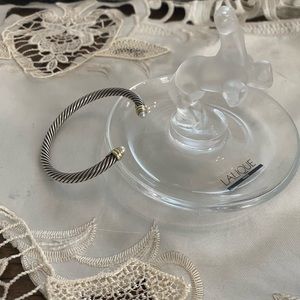 David Yurman Caviar Bracelet 5mm Pearl Gold Silver